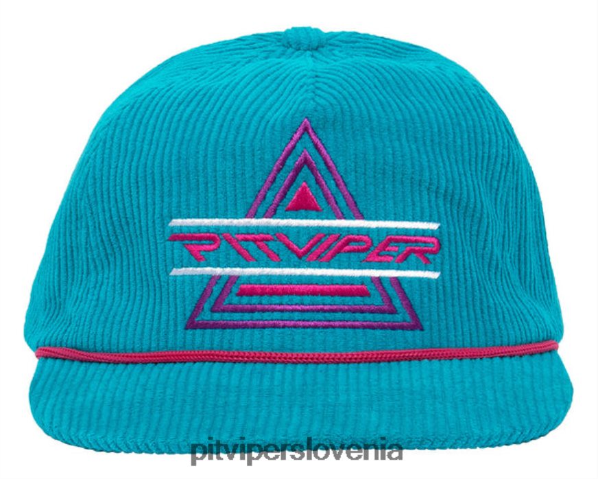 Pit Viper negovalni klobuk teal BJ06T6224
